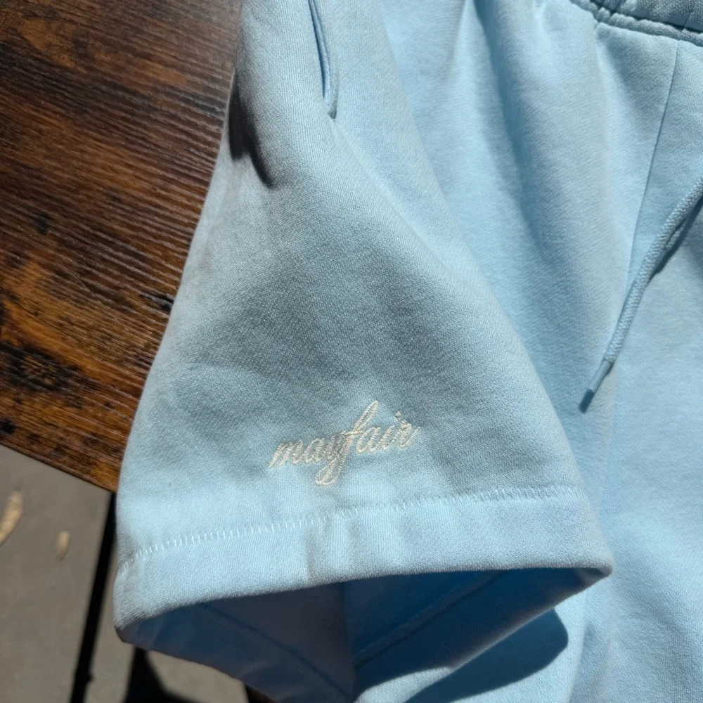 The Mayfair Group Your Emotions are Valid Light Blue Shorts - Picture 4 of 6